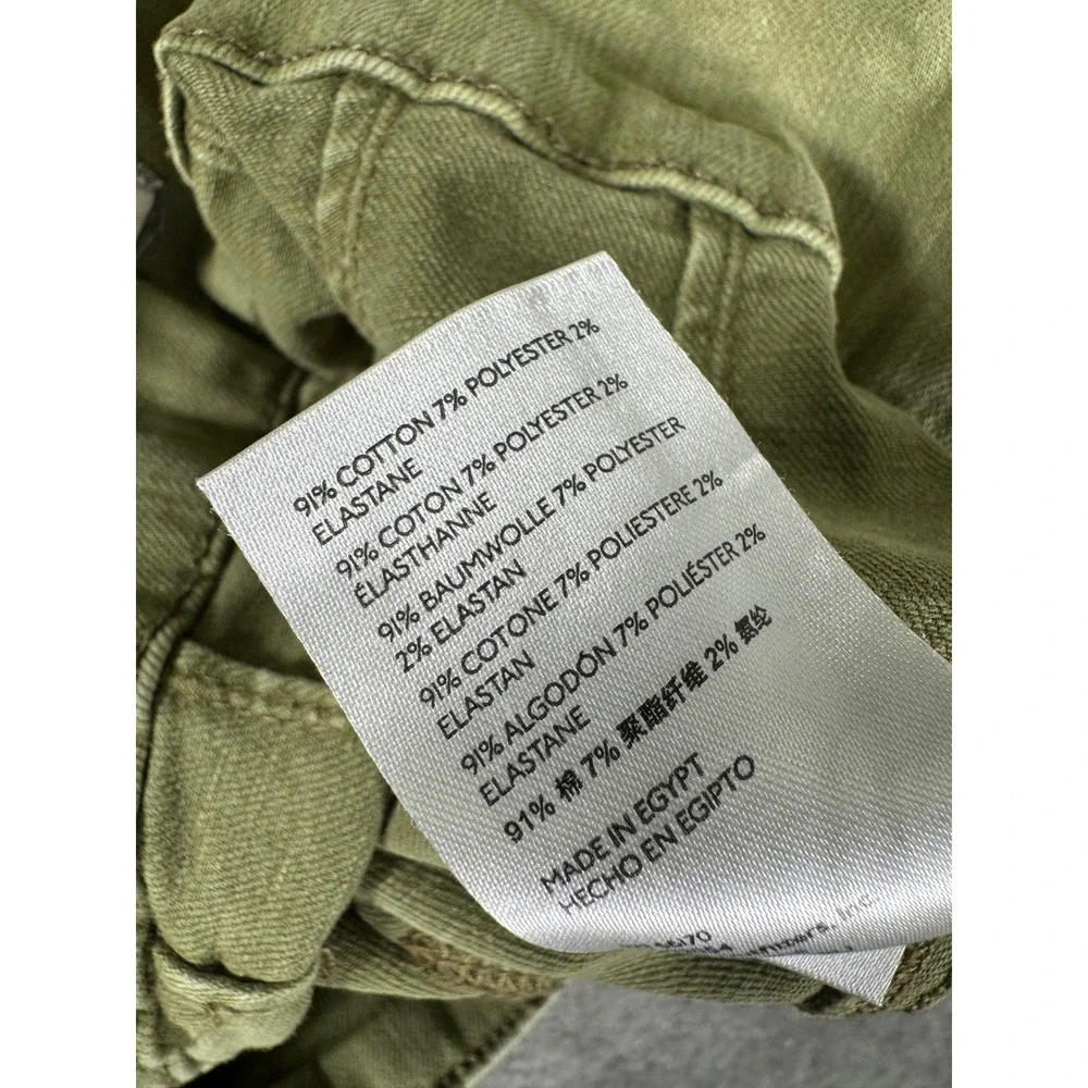 We The Free Jayde Flare Jeans Olive Green High Rise 27